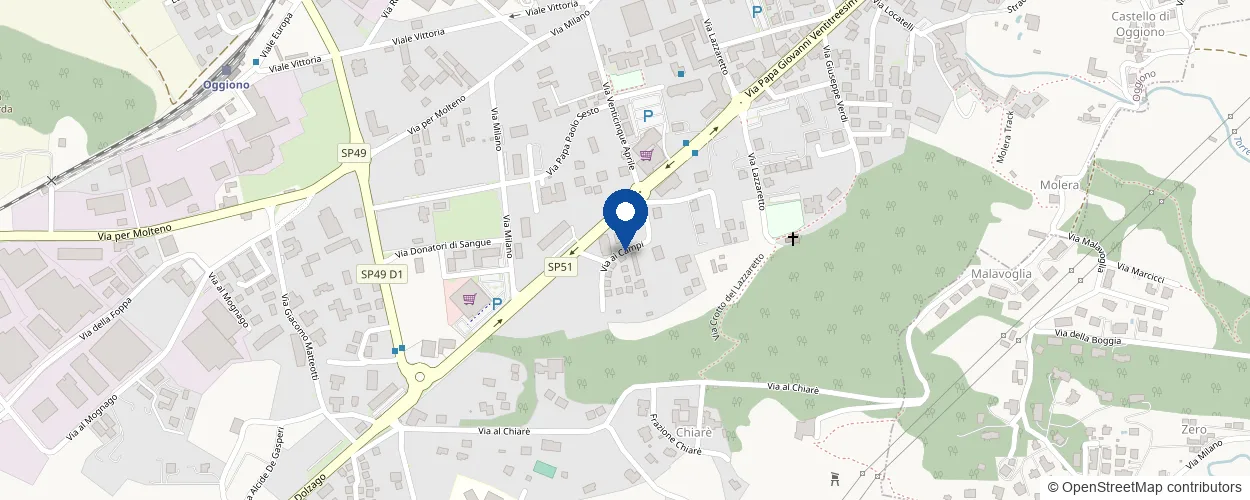 Mappa: Via Ai Campi, 19 - 23848 Oggiono (LC)